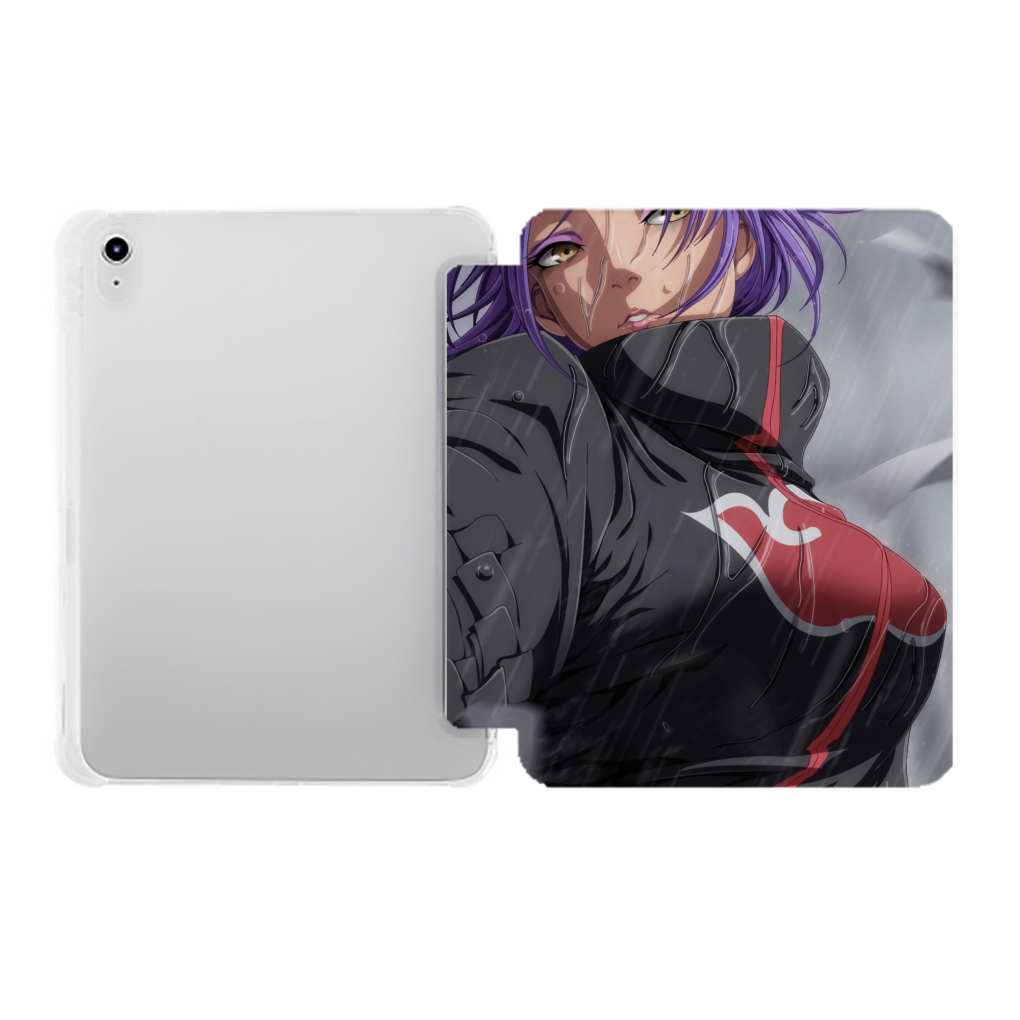 （画像用） NARUTO -ナルト- NARUTO -ナルト- 疾風伝 IPad ケース ペン収納付き 三つ折りスタンド PUレザー×シリコン 対応機種9.5/10.5/10.9インチ